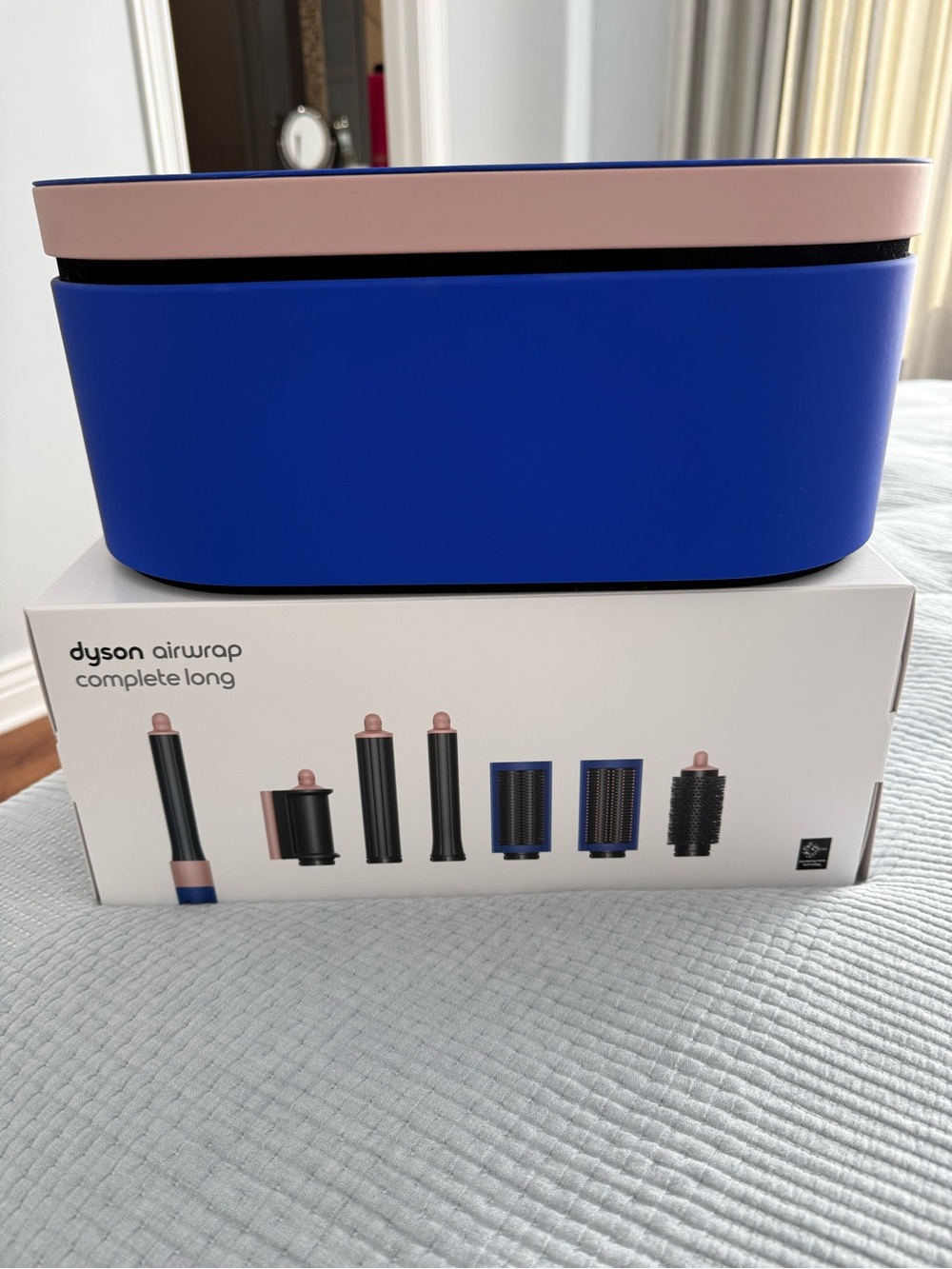Dyson Airwrap Complete Long in Blue with Pink Trim